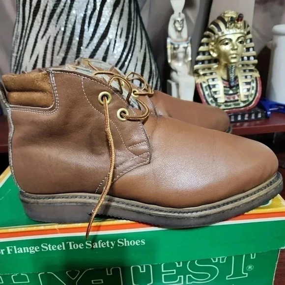 Hy-test Vintage Mens Steel toe leather boots - Picture 9 of 11